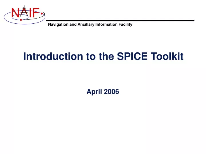 introduction to the spice toolkit