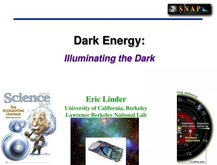 dark energy illuminating the dark