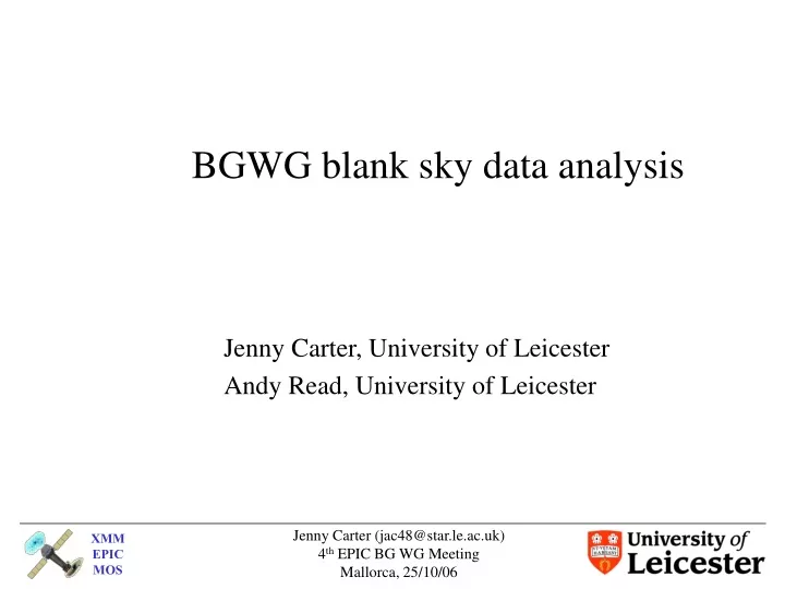 bgwg blank sky data analysis