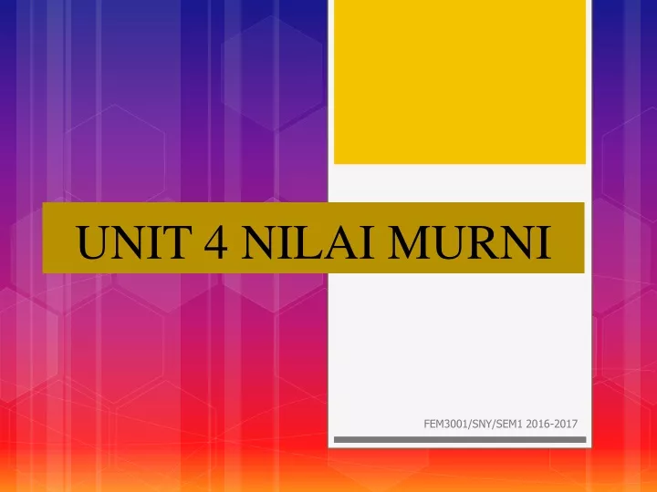 unit 4 nilai murni