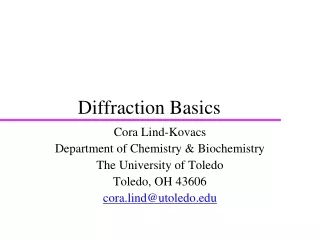 Diffraction Basics