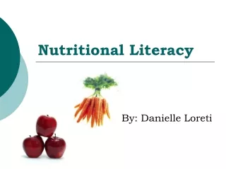 Nutritional Literacy