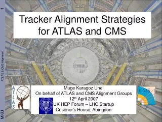 Tracker Alignment Strategies for ATLAS and CMS