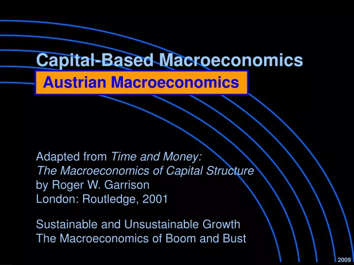 capital based macroeconomics