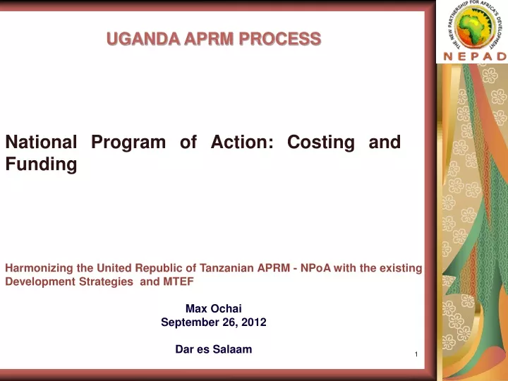 uganda aprm process