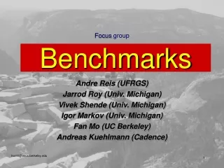 Focus  group Benchmarks