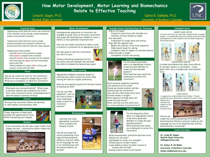 how motor development motor learning