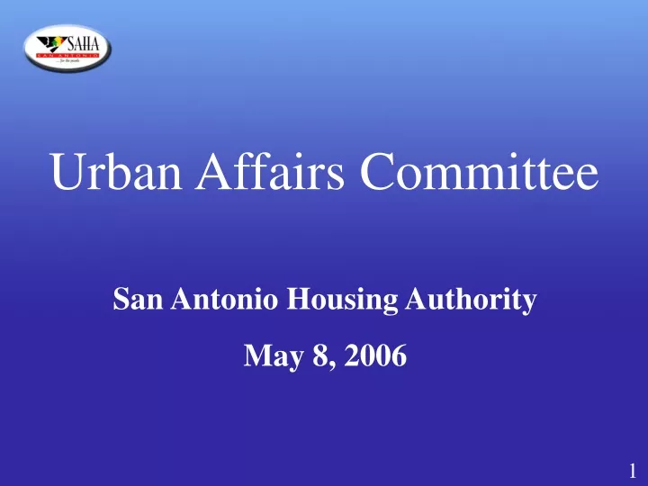 urban affairs committee