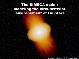The SIMECA code : modeling the circumstellar  environement of Be Stars