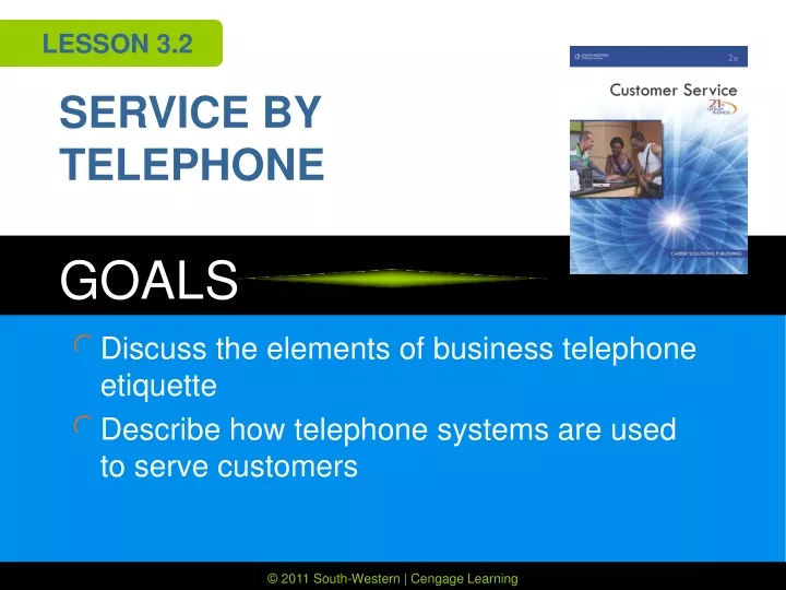 service by telephone