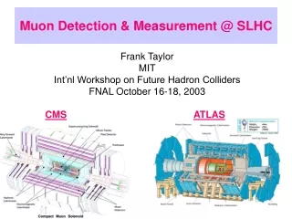 Muon Detection &amp; Measurement @ SLHC