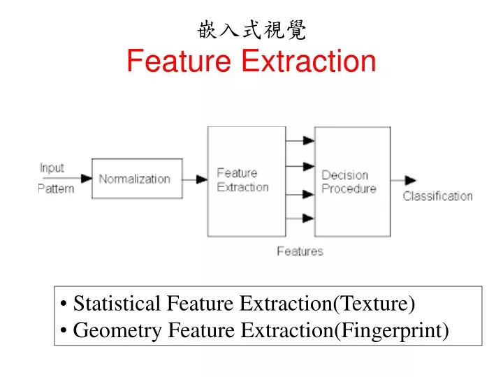 feature extraction