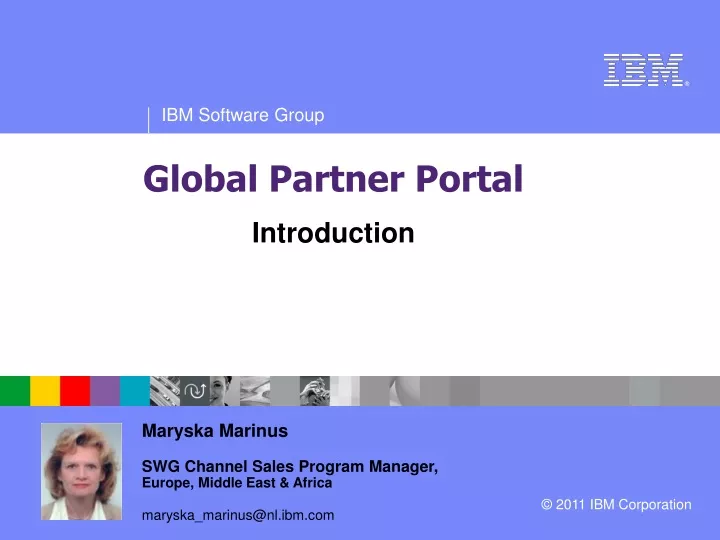global partner portal introduction
