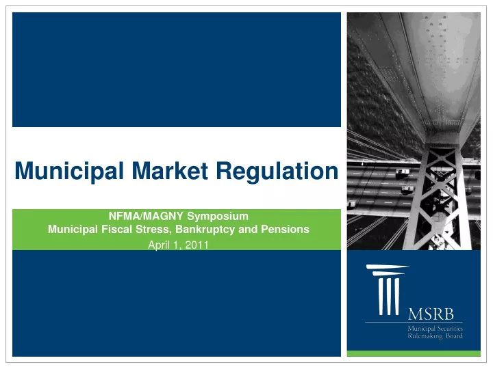 municipal market regulation