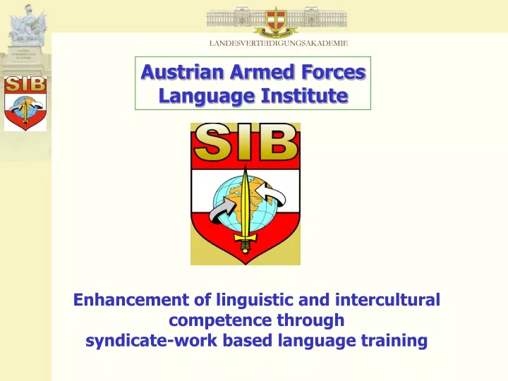 austrian armed forces language institute