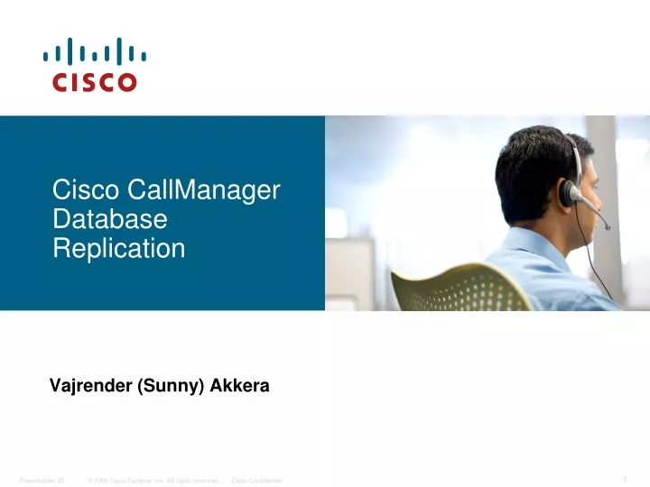 cisco callmanager database replication