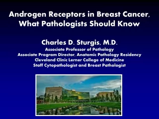 Androgen Receptors in Breast Cancer, What Pathologists Should Know