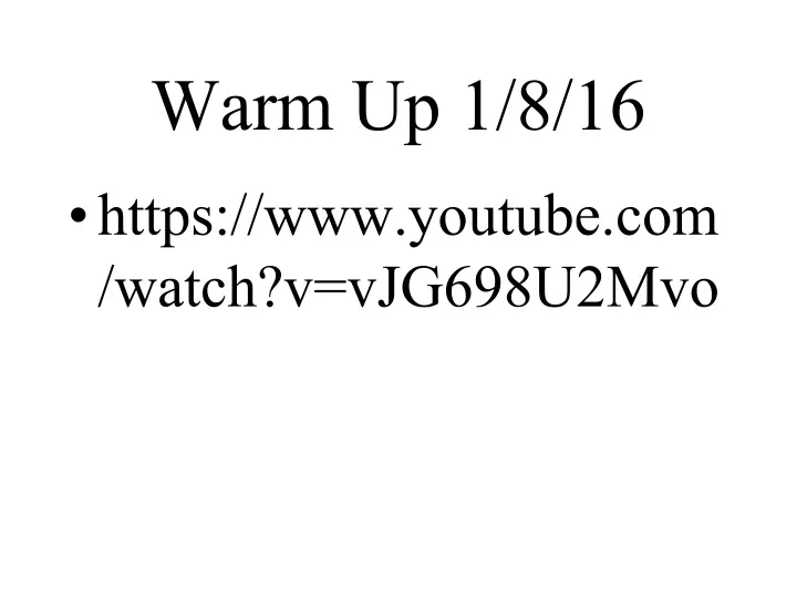 warm up 1 8 16