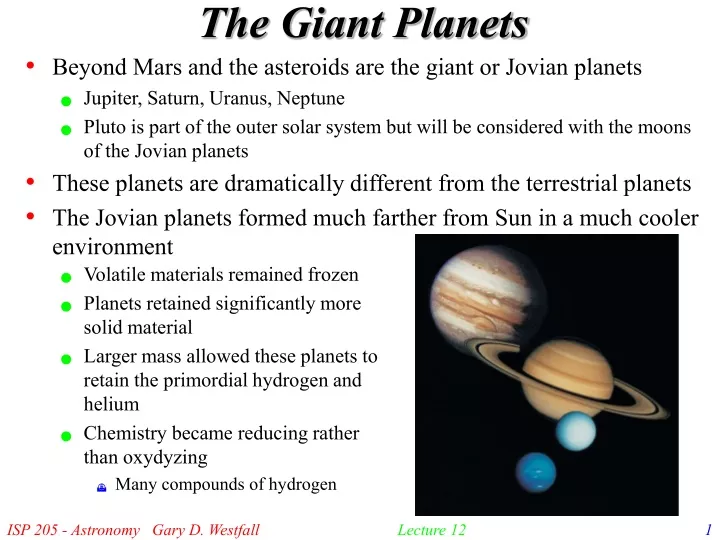 the giant planets