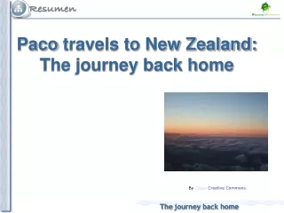 Paco  travels to New Zealand: The journey back home