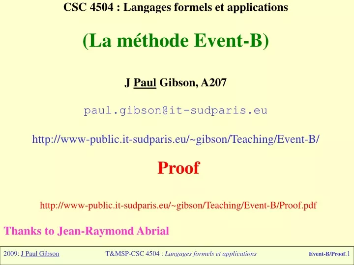 csc 4504 langages formels et applications
