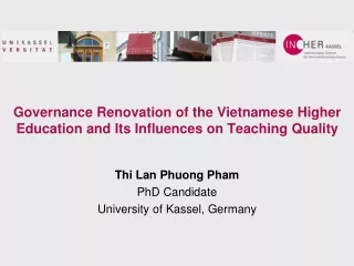 Governance Renovation of the Vietnamese Higher Education and Its Influences on Teaching Quality
