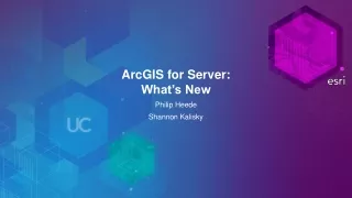 ArcGIS for Server: What’s New