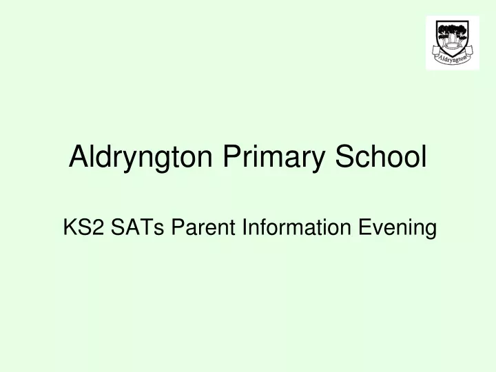 aldryngton primary school