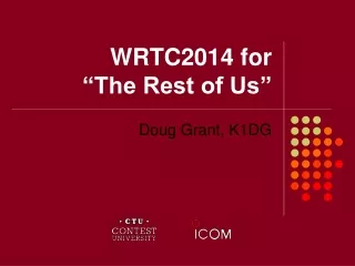 WRTC2014 for  “The Rest of Us”