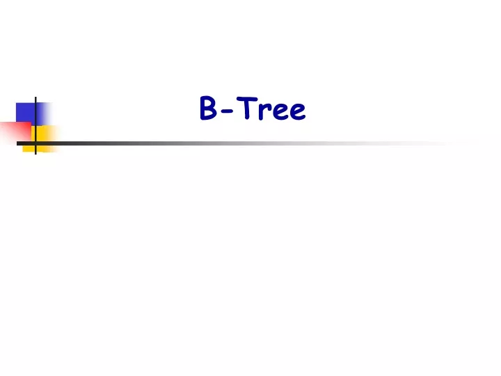 b tree