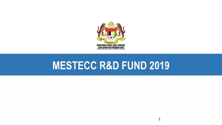 mestecc r d fund 2019