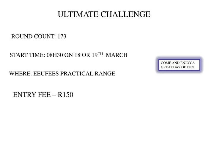 ultimate challenge