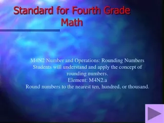 Standard for Fourth Grade Math