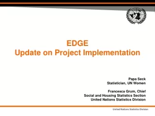 EDGE  Update on Project Implementation