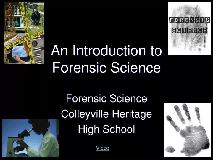 an introduction to forensic science
