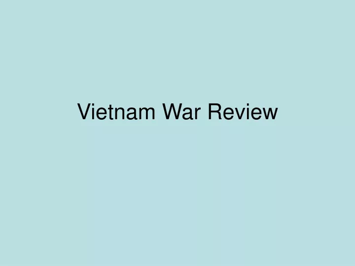 vietnam war review