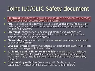 joint ilc clic safety document