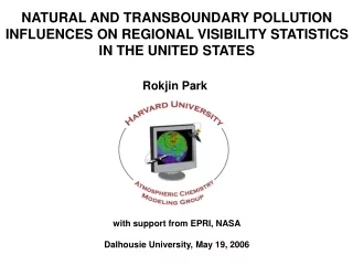 with support from EPRI, NASA Dalhousie University, May 19, 2006