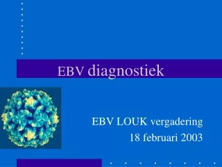 EBV  diagnostiek
