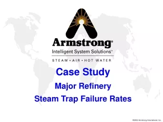 Case Study Major Refinery Steam Trap Failure Rates
