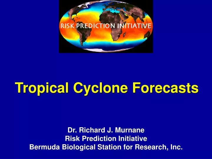 tropical cyclone forecasts