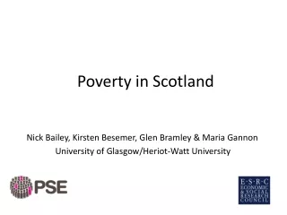 Poverty in Scotland