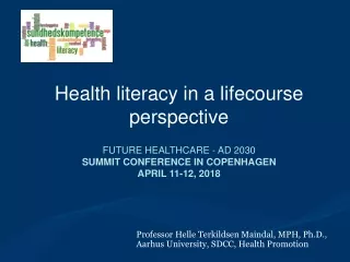Professor Helle Terkildsen  Maindal, MPH, Ph.D., Aarhus University, SDCC, Health Promotion
