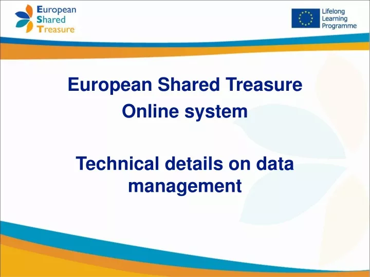 european shared treasure online system
