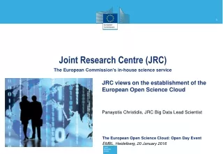 The European Open Science Cloud: Open Day Event EMBL, Heidelberg, 20 January 2016