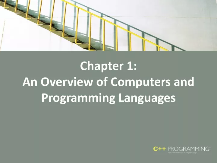 chapter 1 an overview of computers and programming languages
