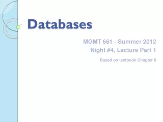 Databases