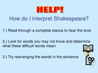 How do I interpret Shakespeare?