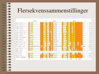 Flersekvenssammenstillinger