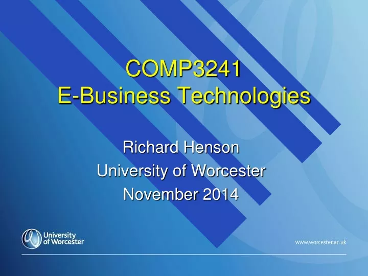 comp3241 e business technologies